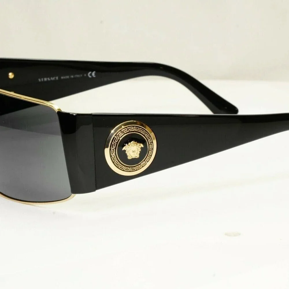 Versace Men's Medusa Black Sunglasses